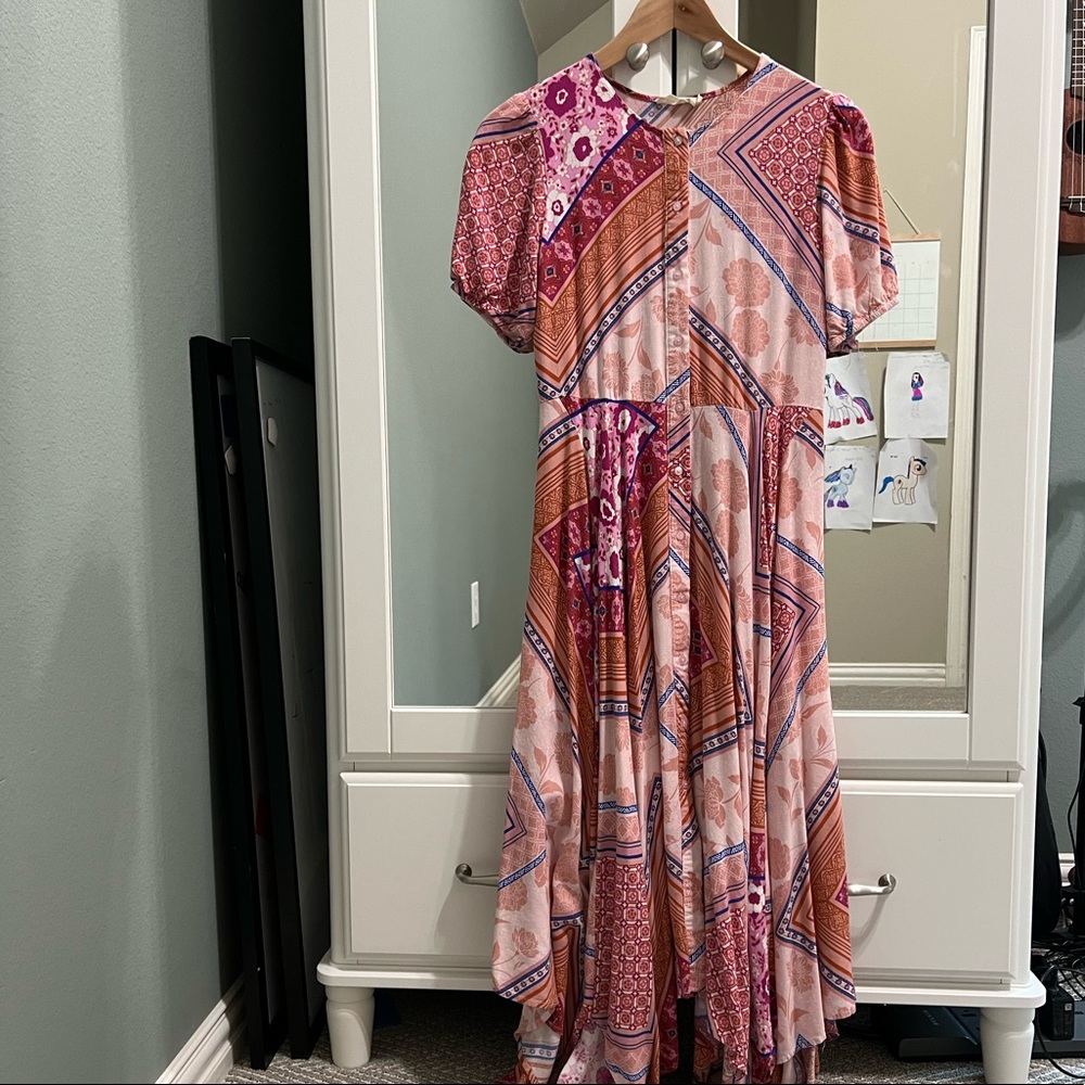 Roolee handkerchief maxi dress